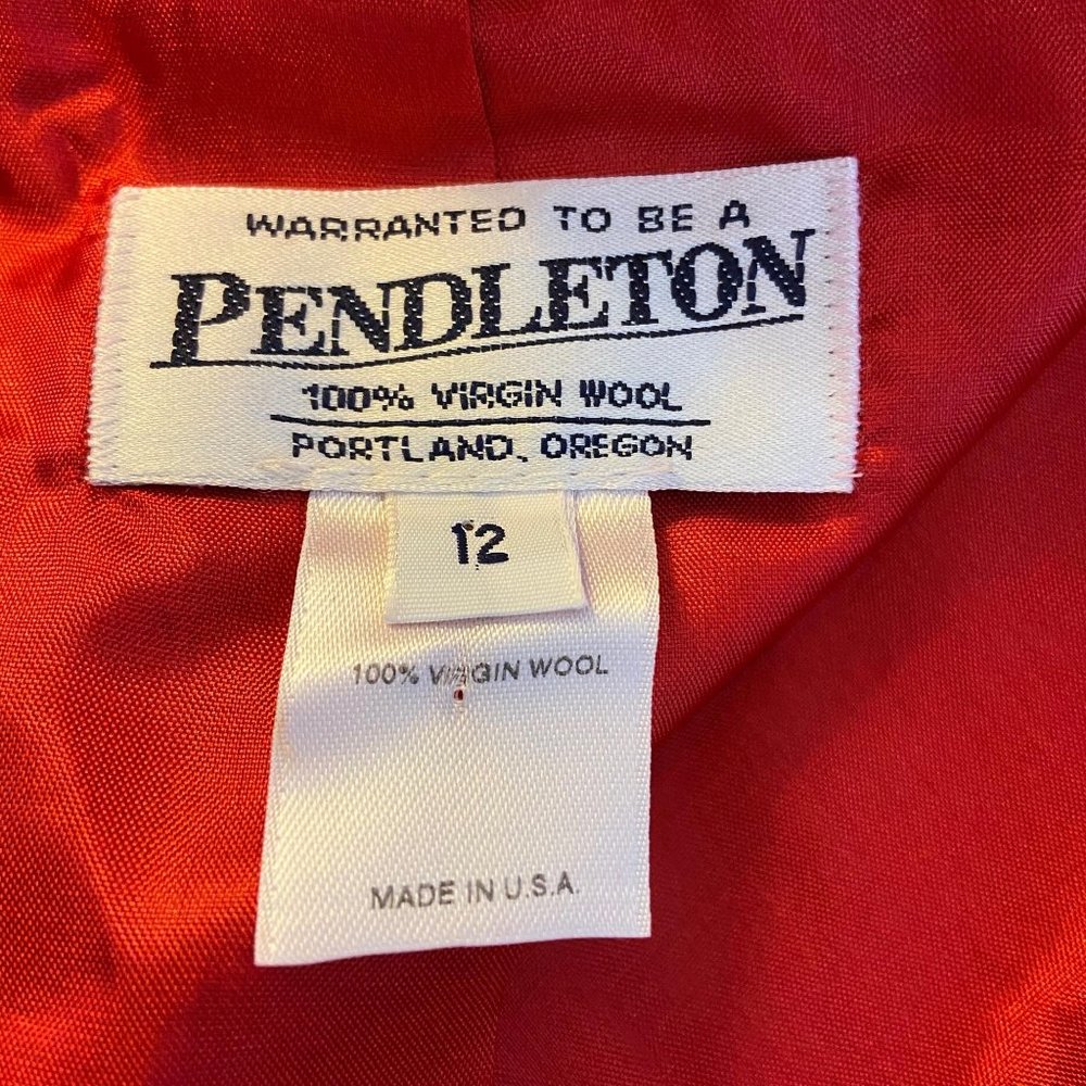 Pendleton Blazer Jacket Red Size 12 - image 6